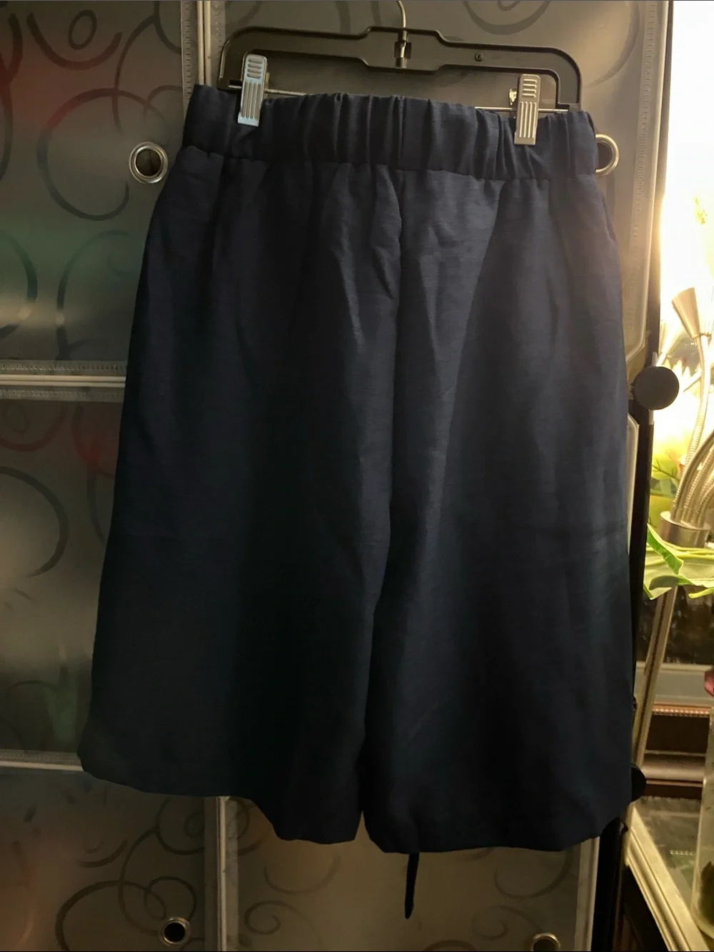 Navy A-Line Women’s Skirt with Pocket Detail